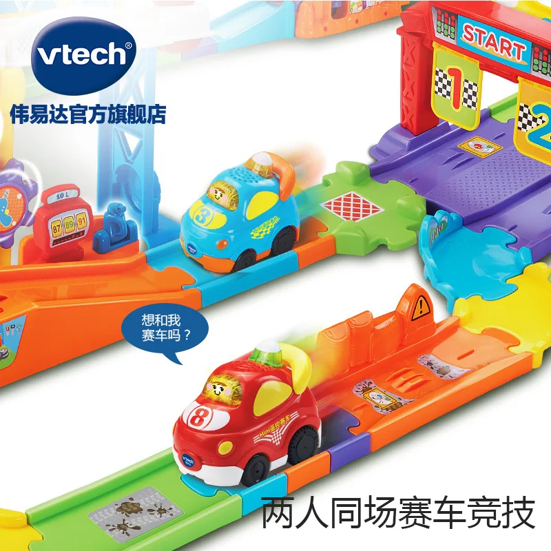 VTech Vtech Magic Rail автомобиль умный пульт дистанционного управления трек Электрический Железнодорожный вагон пульт дистанционного управления гоночный автомобиль игрушка