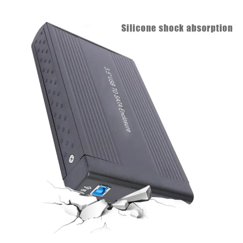 3," HDD SSD чехол USB 3,0 к usb type-B SATA жесткий диск коробка алюминиевый сплав Поддержка 8 ТБ адаптер Бесплатный внешний HDD диск
