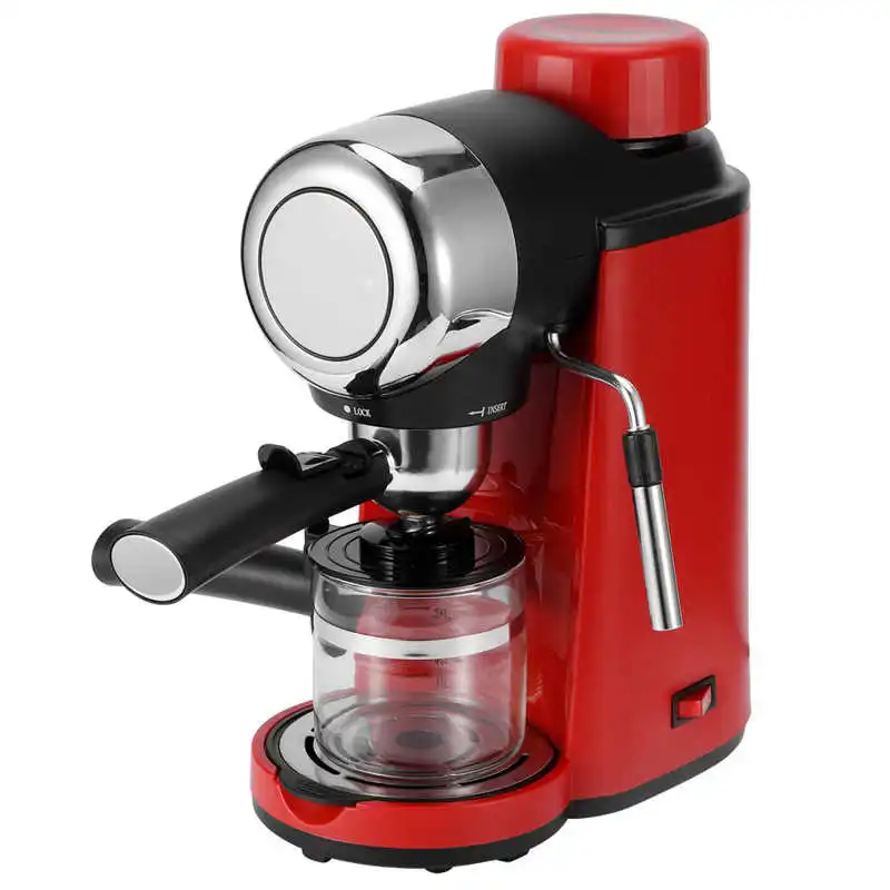 

0.24L 5 Bar Espresso Coffee Maker Semi-Automatic Pump Italian Coffee Machine With Cappuccino Steam Milk Bubble Frother