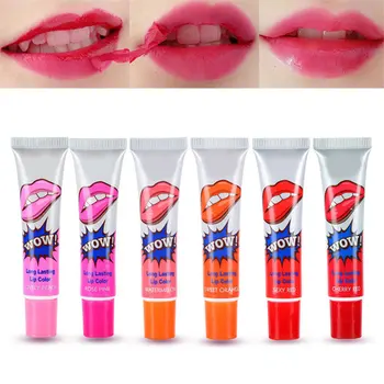 

Hot 6PCS Peel-Off Lipgloss Long Lasting Waterproof Tattoo Lip Stain Lipstick t6