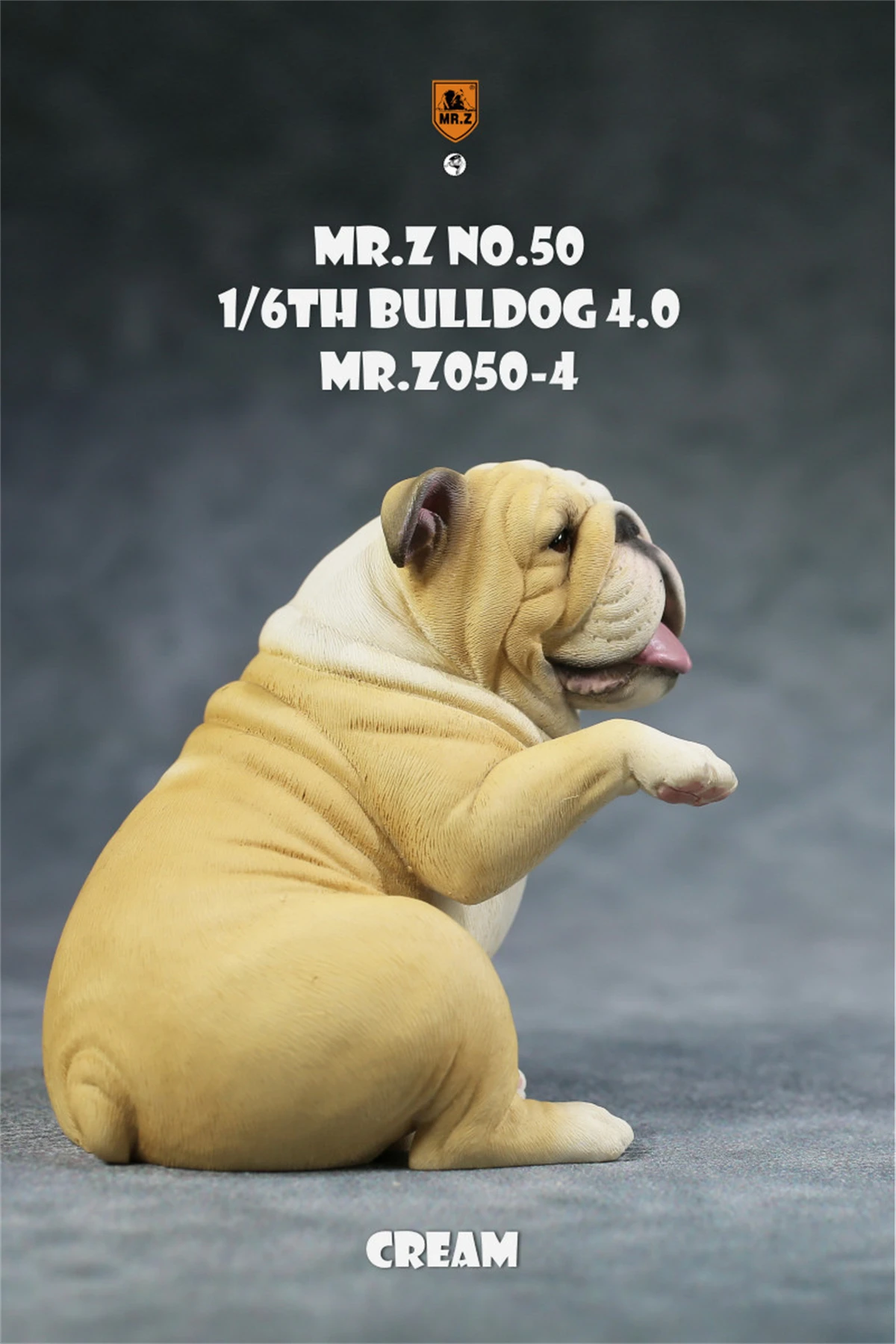 JXK 1/6 British Bulldog 4.0 Dog Pet Figure Animal Model Toys Xmas