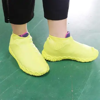 

Silicone Rainproof Shoe Cover Outdoor Children's Adult Rainproof Non-slip Rain Boots Set Thickened Wearable Portable Shoe Cover
