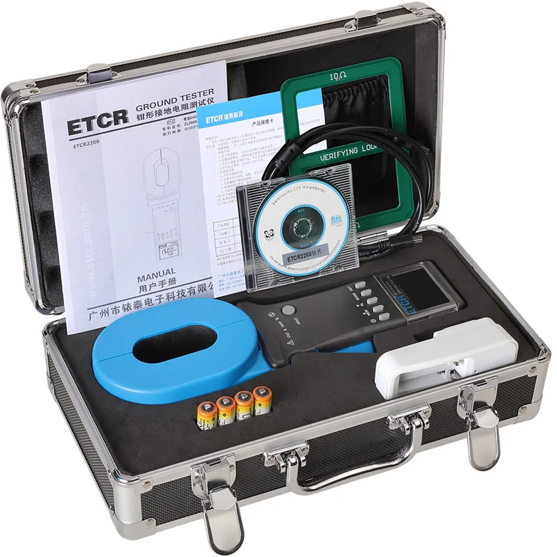 Etcr2200 Highend Multifunction Clampon Ground Resistance Tester/detector/loop Resistance Test