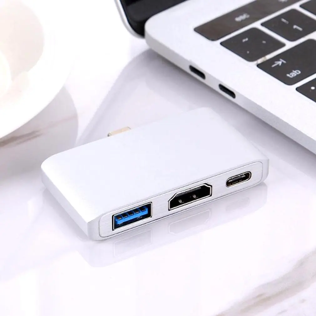 3 порта USB C адаптер концентратор к HDMI 4K Dex режим для samsung S8/9 kingd переключатель
