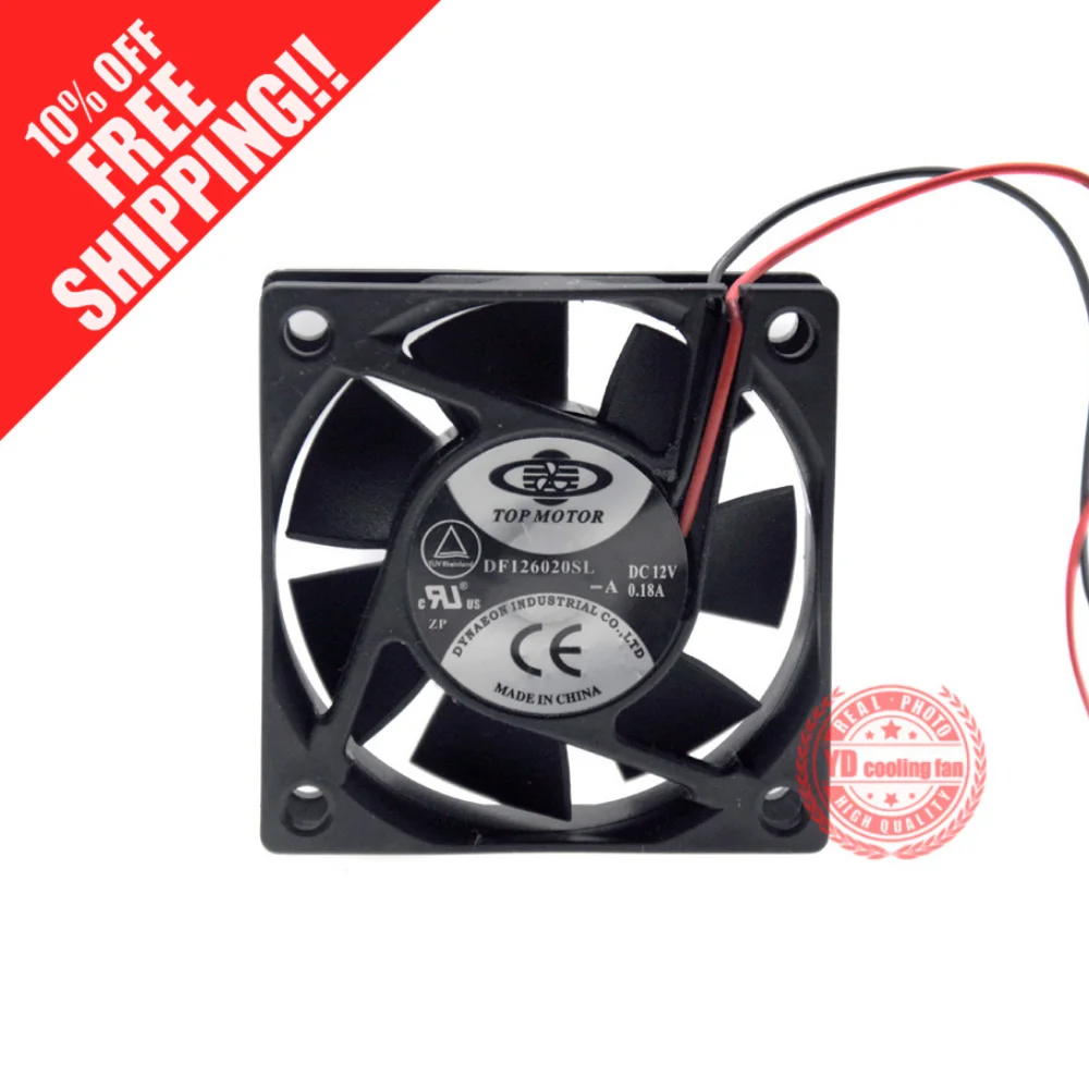 Новый Топ двигателя DF126020SL BH 6020 12V 0.18A 6 см шарикоподшипник Вентилятор