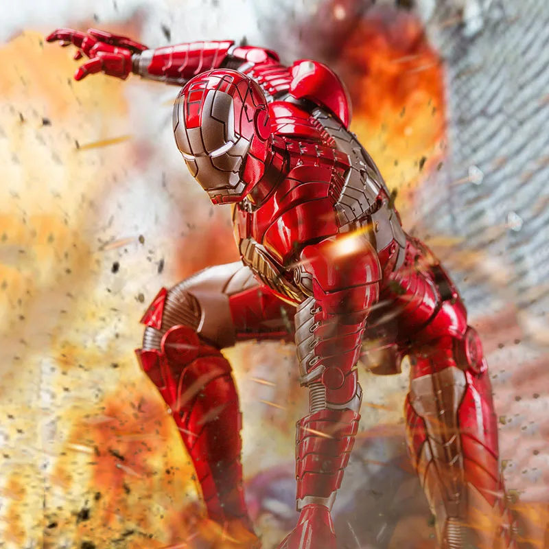 

1/9 Scale Super Hero Tony Stark Iron Men 2 Alloy Mark5 MK5 Full Set For 12" Action Figure Body Doll Toys Accessories
