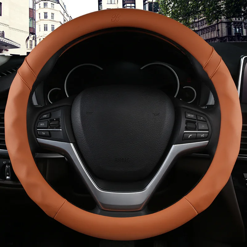 

Kia K2k3 Sportage KX3 Sportage K4 Freddy K5 Cerato KX5 Leather Steering Wheel Cover Four Seasons
