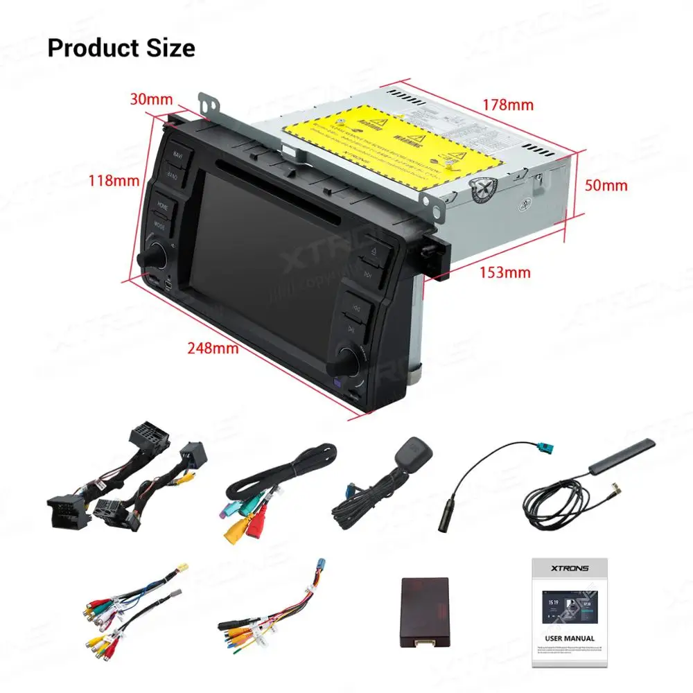 XTRONS PX6 Android 10 0 Qualcomm Bluetooth 5 AptX автомобильный стерео DVD радио плеер GPS для BMW E46 Sedan M3 Rover