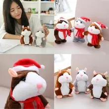 Забавный дерзкий хомяк говорящая мышь питомец Рождественская игрушка говорящий звук хомяк подарок