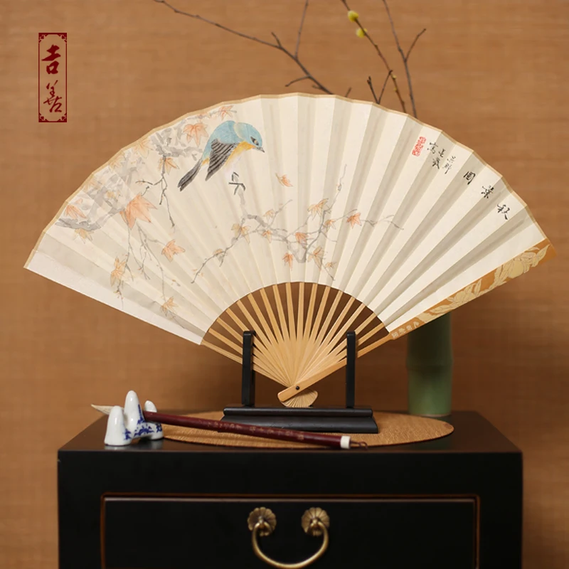 

Sensu 9 Inch Folding Fan Carving Bamboo Fan Male Fan In National Customs Hand Fan Wenwan Fan Go Abroad Gift Fan Solitary