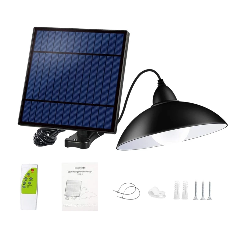 

ABSS-Outdoor Indoor Solar Light with Remote Control 12 Led Motion Sensor Lights Solar Pendant Light for Garden Cafe