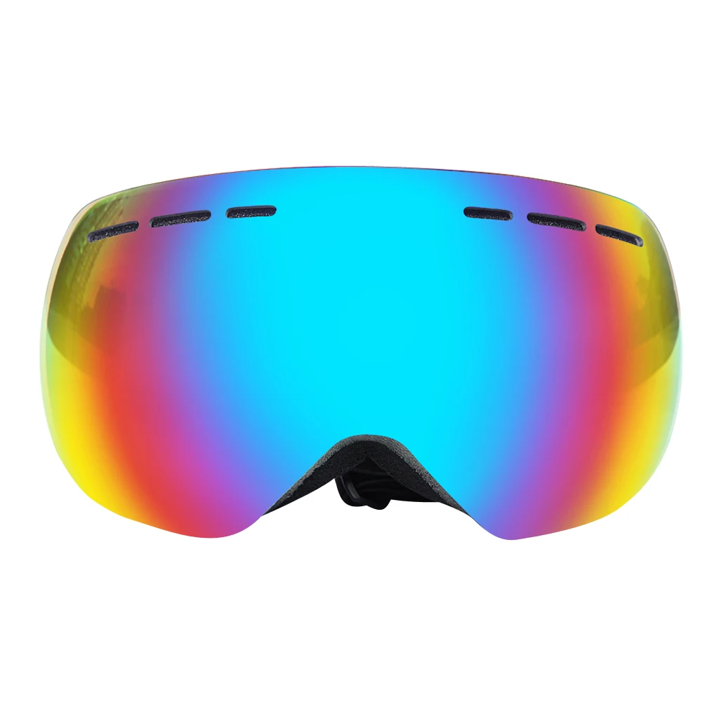 Black Frame Green L Лыжные очки противотуманные лыжные маски очки UV400 защита зимние ветрозащитные лыжные очки для спорта на открытом воздухе - Цвет: Black Frame Green L