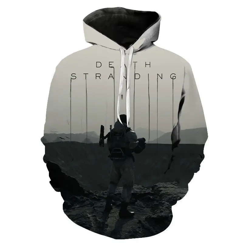 2020 Новый Death Stranding толстовки свободного покроя кофты с капюшоном уличная 3D печати