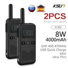 Rádio bidirecional do varredor do transceptor da frequência ultraelevada de ksun X-M2 woki toki 8w walkie-talkie do presunto do cb walkie-talkie de longa distância
