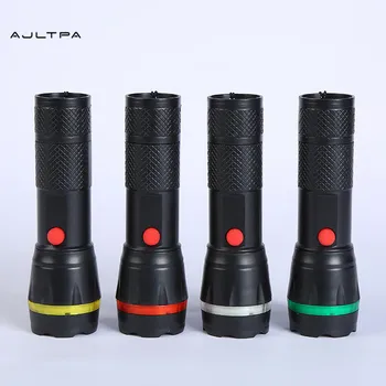 Online 120Pcs Portable Plastic Led Torch 3*AAA Battery Flashlight Zoomable Waterproof Home Emergency Outdoor Camping Light