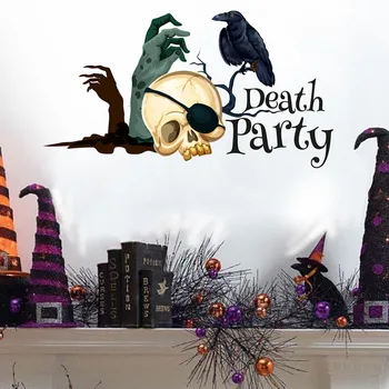 

2 Pcs Self-adhesive Portable Durable Wall Stickers Wall Poster Door Stickers for Home Hotel Office