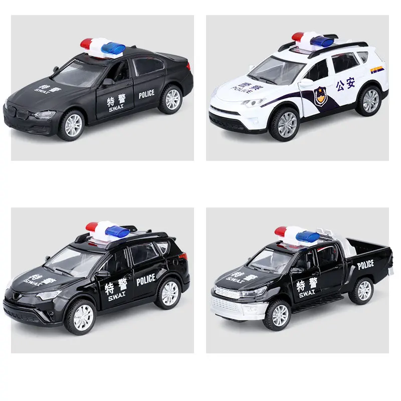 1:32 alloy police car real special police car off-road vehicle model sound light back car model for children collection toy gift 1:32 alloy police car real special police car off-road vehicle model sound light back car model for children collection toy gift