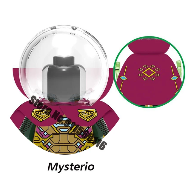 Disney Superheroes Spider-Gwen Mysterio Miles Morales Spiderman Building Blocks Doctor Octopus Lizard Action Figures Kids Toys I-X1328