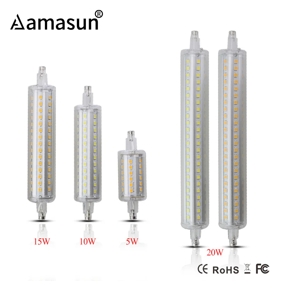 Светодиодный светильник кукуруза Lamparas R7S 5 Вт 10 15 20 r7s светодиодный галогенный 78 мм