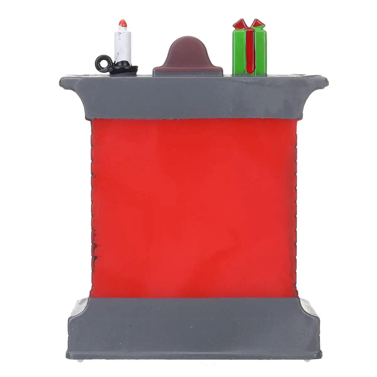 Светящийся Рождественский камин украшение с огоньками светящийся Рабочий стол Декор для дома, магазина вечерние освещение Декор Счастливого Рождества 8,4x10,7x3,7 см