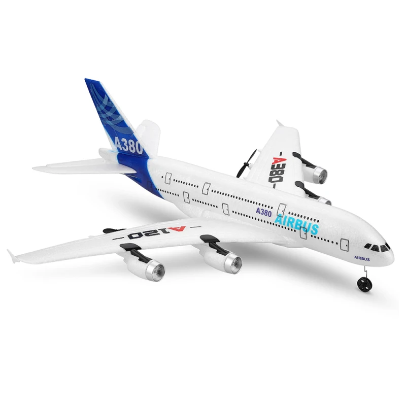 Моделирование Airbus A380 Электрический радиоуправляемый самолет игрушка 2,4 г 300 м 51 см большой EPP самолет с неподвижным крылом дистанционное управление rc-планер добавить светодиодный свет