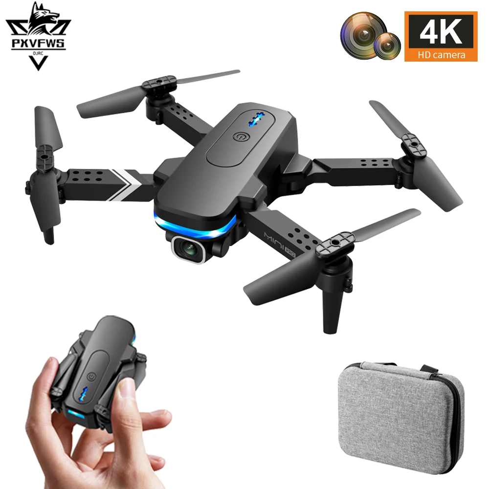 Мини Радиоуправляемый Дрон 4K HD Двойная камера 1080P Wi-Fi Fpv складной Квадрокоптер с