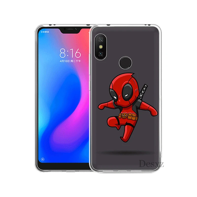 Мобильный чехол для телефона для Xiaomi Redmi Note 4 4X3, 5, 6, 7 Pro 5A в твердом переплете с героями комиксов Марвел, смешной Единорог фильма «Дэдпул»; рубашки