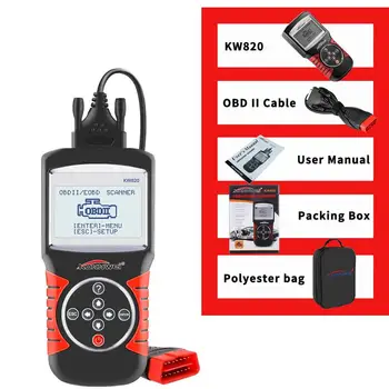 

Kw820 Car Fault Diagnosis Detector Scanner 12V 2.8 Inch Screen Car Diagnostics