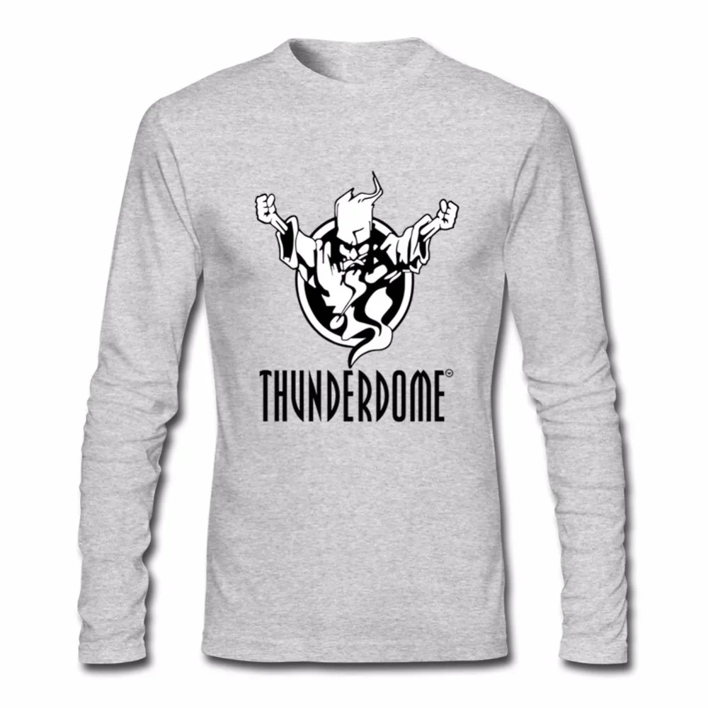 Футболка с длинным рукавом Thunderdome Hardcore мужские футболки Camisetas оптом мужские персонализированные дизайнерские футболки