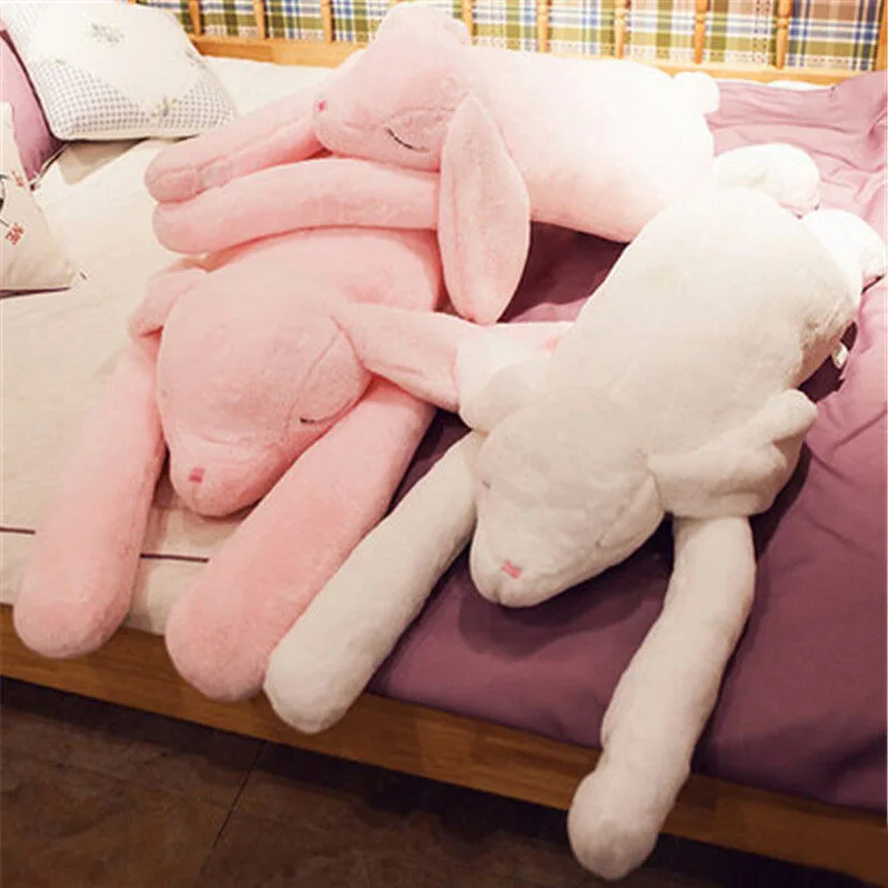 Корейские гигантские плюшевые мягкие животные длинные уши кролик аниме Спящая кукла хлопок чучела PP хлопок милые рождественские подарки