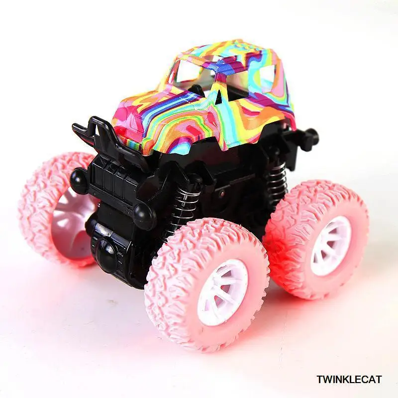 1 шт., детские машинки, игрушки, монстр-Трак, инерция, внедорожник, фрикционная сила, динозавр, машины для маленьких мальчиков, супер машинки, Блейз-Трак, детские игрушки - Цвет: Graffiti Pink