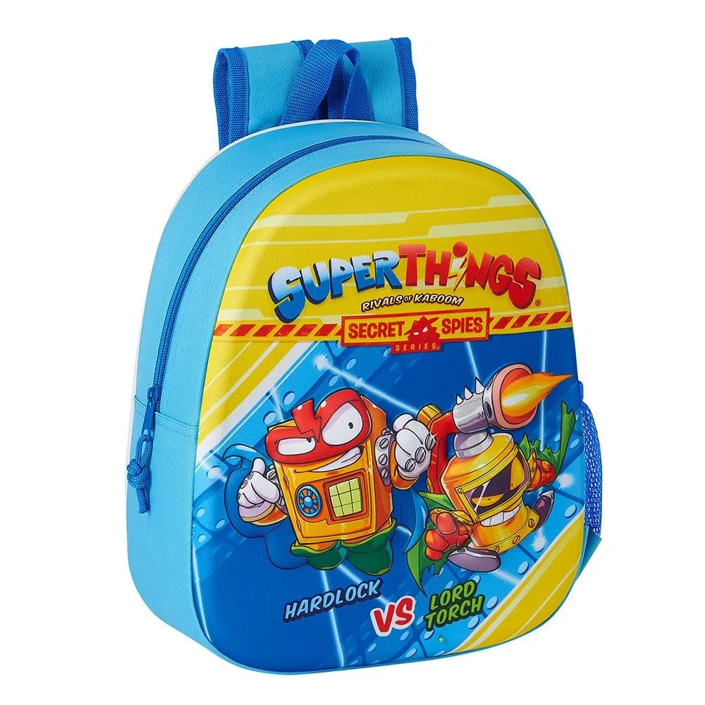 Mochila 3D SuperZings Adaptable 27x10x32cm. Mochila Infantil Escuela mochila Colegio Niño Niñas