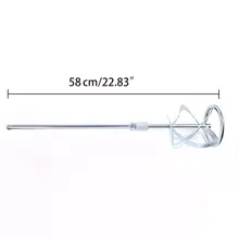 Профессиональный весло для Смешивания Краски взбиватель s-образная Резьбовая головка мешалка штукатурка 72XD