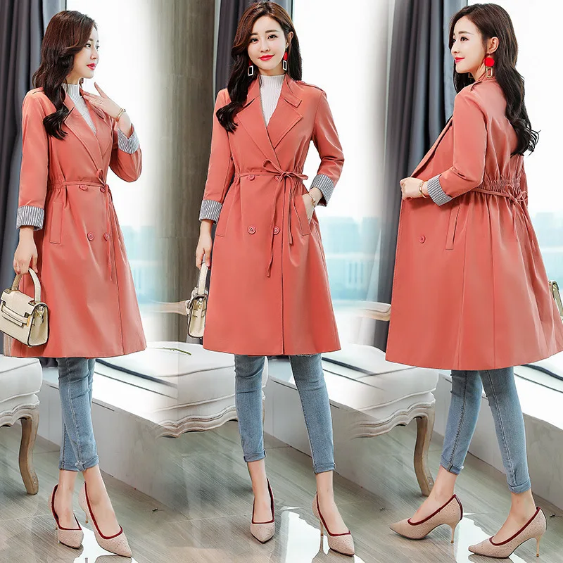 

Cardigan Fashion Elegant Casual Solid Color Mid-length 2019 Spring Long Sleeve