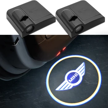 

2PCs For BMW Mini Cooper One S JCW R55 R56 R60 F55 F56 Car LED LOGO Door Welcome laser Projector Shadow Light Auto accessories