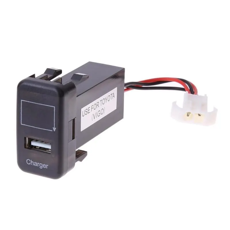 5V 2.1A USB порт приборной панели вольтметр телефон зарядное устройство для TOYOTA VIGO Горячая