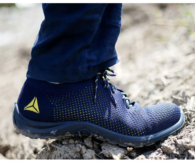 Deltaplus Steel Toe Safety Shoes Summer Breathable Labor Shoes Lightweight Work Anti-smashing Puncture-proof Protective Footwear
