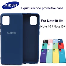 For Samsung Galaxy Note 10 Lite Liquid Silicone Cover Protective Silky Soft-Touch Shell For samsung Note10 lite