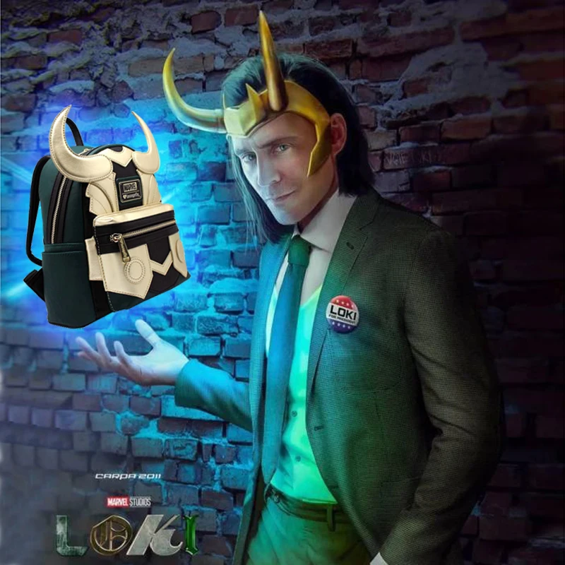 Реквизит для косплея Loki рюкзак из искусственной кожи сумка с супер-Героем Тора на