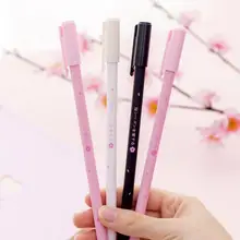 3 шт гелевая ручка Kawaii Ручка-роллер для школы, офиса, студенческие канцелярские принадлежности, черные чернила для ручки 0,38 мм