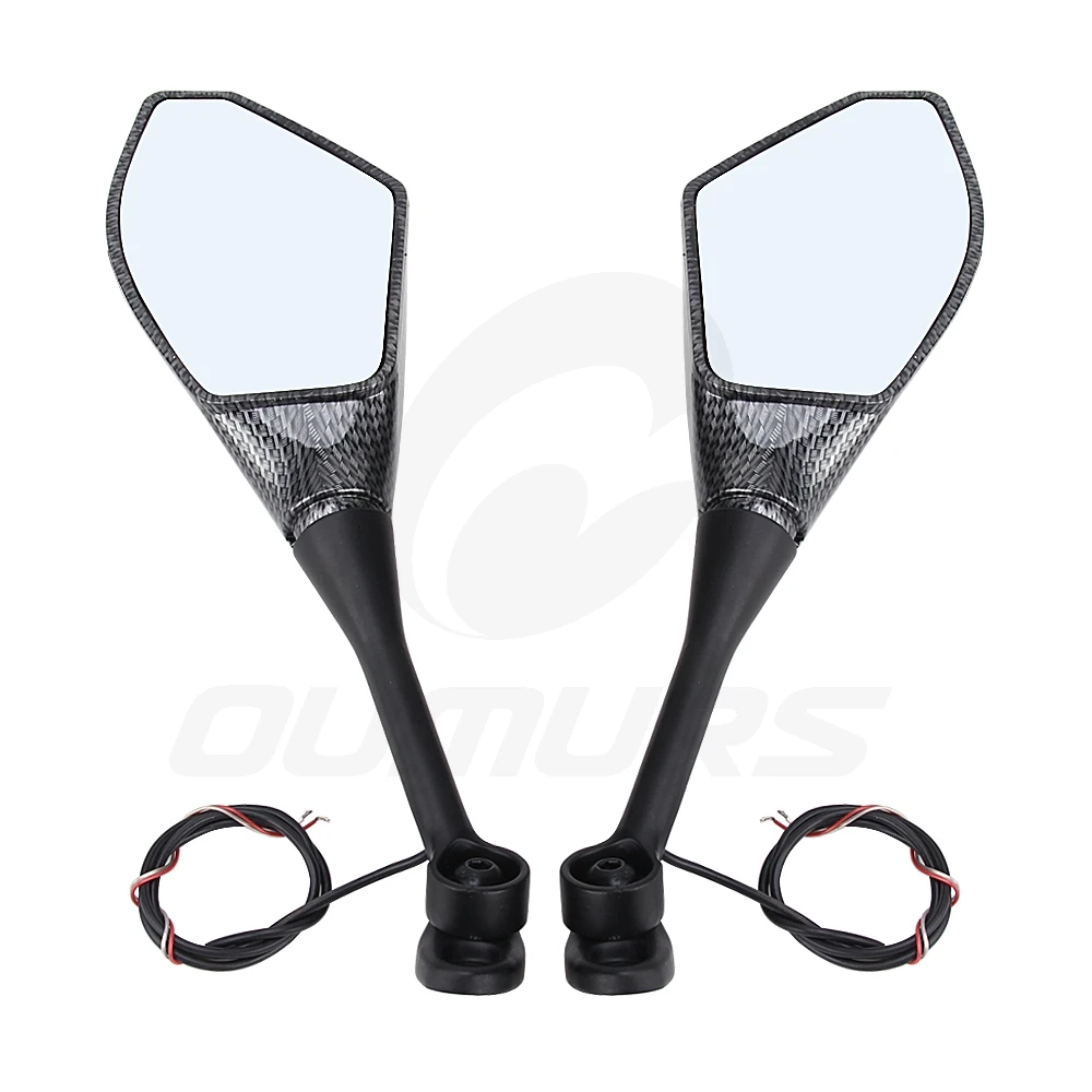 OUMURS зеркала заднего вида для мотоцикла светодиодный индикаторы поворота для Honda CBR250 300 500R CBR600 CBR1000RR для Suzuki GSXR600 GSXR750