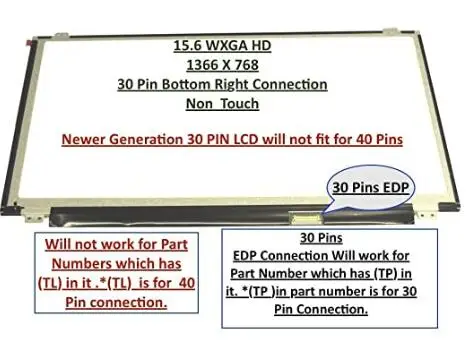 

B156XTN04.1 REPLACEMENT LAPTOP 15.6" LCD LED Display Screen WXGA HD