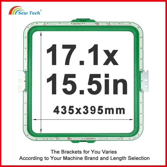 Sew Tech Magnetic Hoops for Tajima Toyota Embroidery Mighty Magnet Frames 17.1x15.5in435x395mm