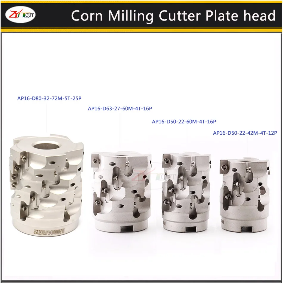 BAP400R 50/63/80/100mm Corn Milling Cutter Plate Vertical Cutter Head for APMT1604 High power cutting rough milling cutter bar