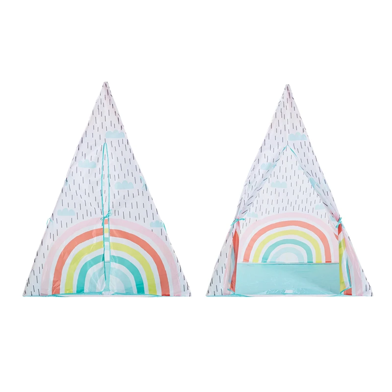 Портативная детская палатка Tipi игровой домик для девочек индийская треугольная
