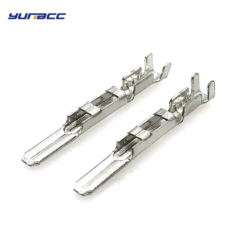 

50 pieces/pcs Male Automotive 2.8 mm Crimping wire Terminal Metal pins For TE Tyco AMP Fuel Injector Connector Plug 282189-1
