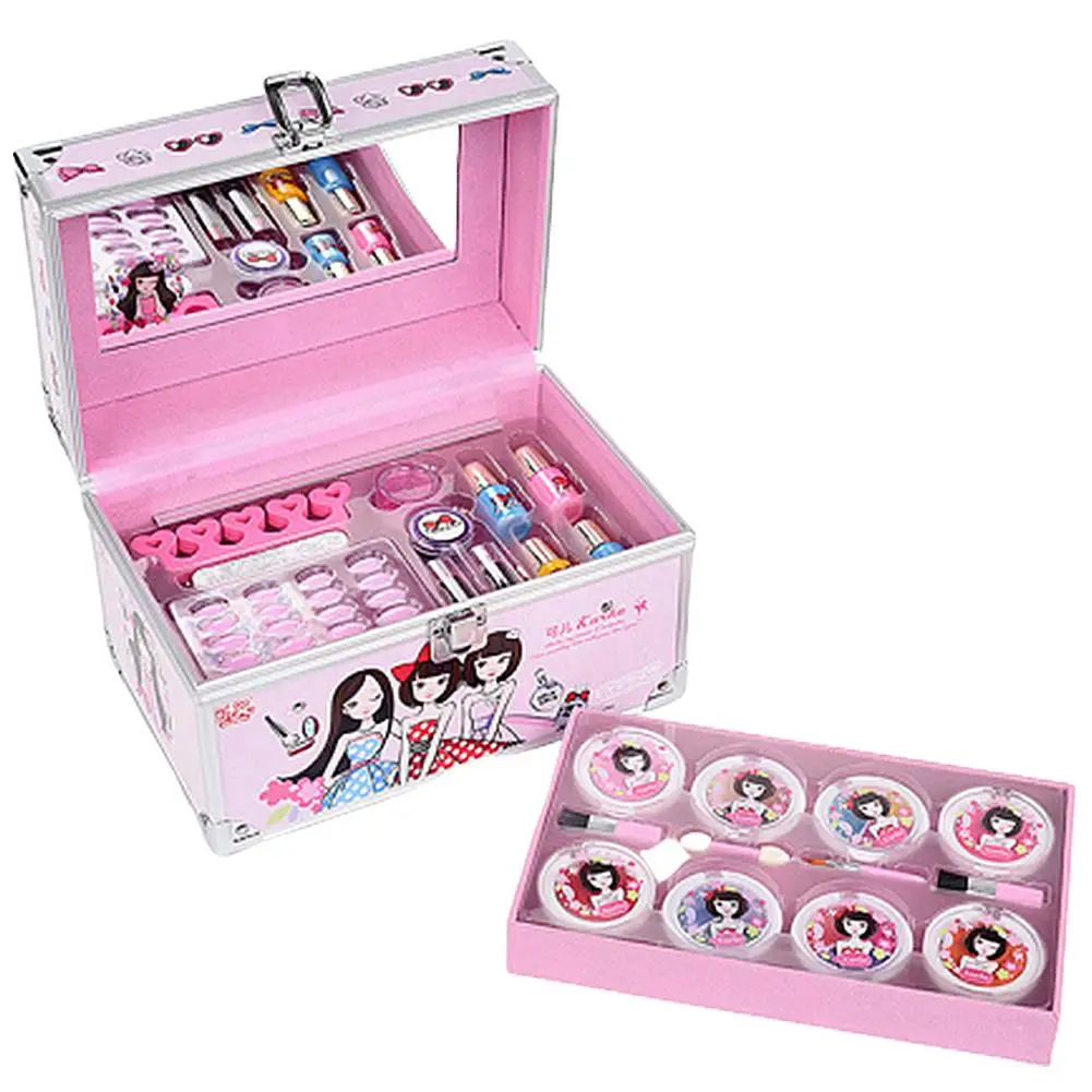 Girl Makeup Set Girls Cosmetics Toy Pretend Play Makeup Kit Perfect Gift For Kids Children Makeup Toys