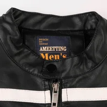 Мужская повседневная куртка, мужская приталенная мотоциклетная куртка, Мужская одежда, куртка из искусственной кожи, кожаное пальто, Мужское пальто в Корейском стиле