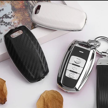 

Carbon fiber+zinc key case for car for Great Wall Haval Coupe H7 H8 H9 GMW H6 H2 HAVAL H6 H7 H8 H9 H2S car key case smart holder