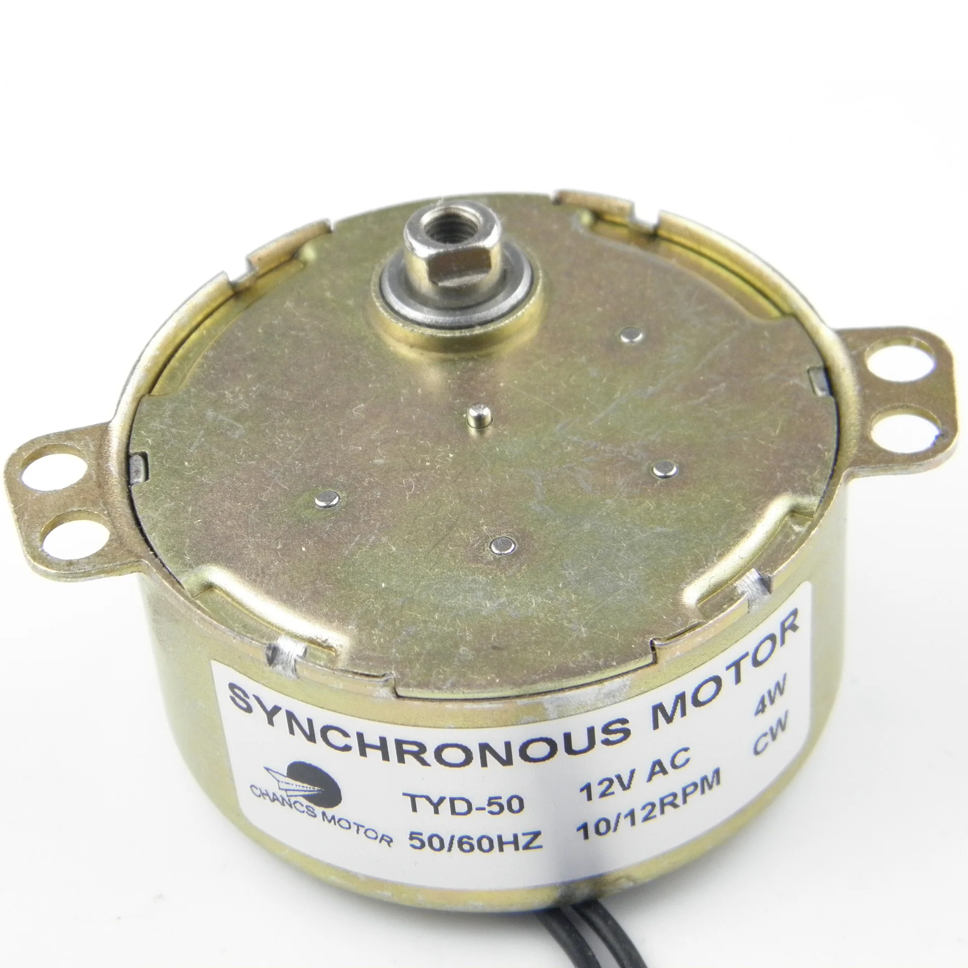 

TYD50 Synchronisierter Getriebemotor 12V AC 10-12RPM CW Flush Shaft 6.6mm Feste Drehung